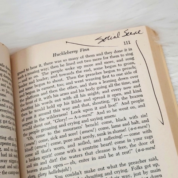 1958 Adventures Of Huckleberry Finn by Mark Twain Riversides Edition A15 Book SC - Picture 13 of 17
